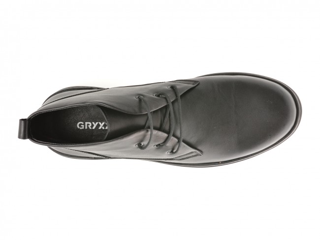 Ghete casual GRYXX negre, 172002, din piele naturala