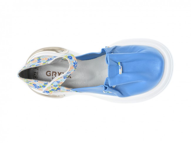 Pantofi casual GRYXX albastri, 291GM47, din piele naturala
