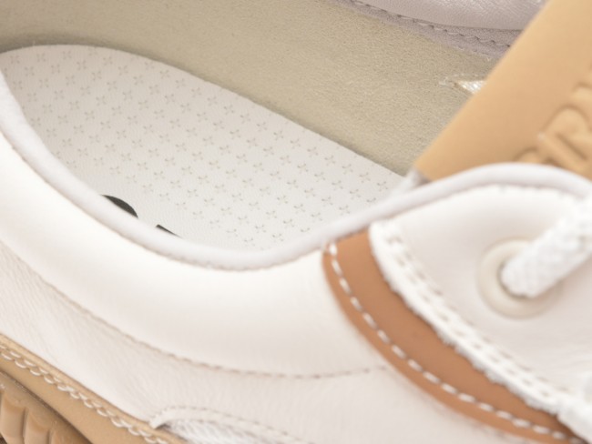 Pantofi casual GRYXX albi, 2318, din material textil si piele naturala