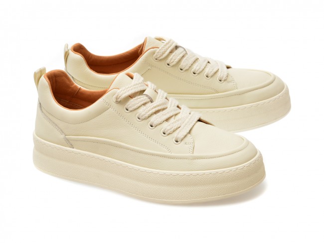 Pantofi casual GRYXX albi, 35911, din piele naturala