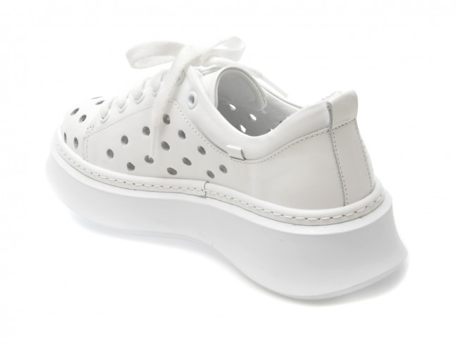 Pantofi casual GRYXX albi, 509505, din piele naturala