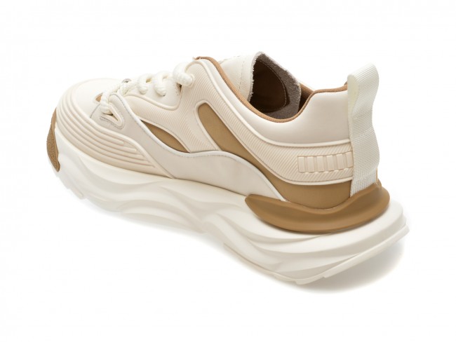 Pantofi casual GRYXX albi, 66008, din piele naturala
