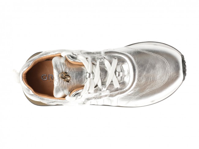 Pantofi casual GRYXX argintii, 1400463, din piele naturala