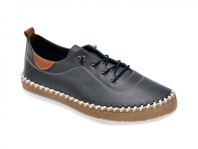 Pantofi casual GRYXX bleumarin, EV30106, din piele naturala