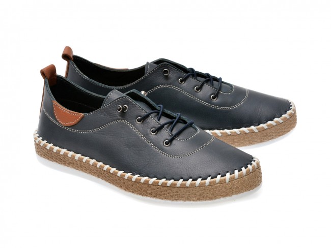 Pantofi casual GRYXX bleumarin, EV30106, din piele naturala