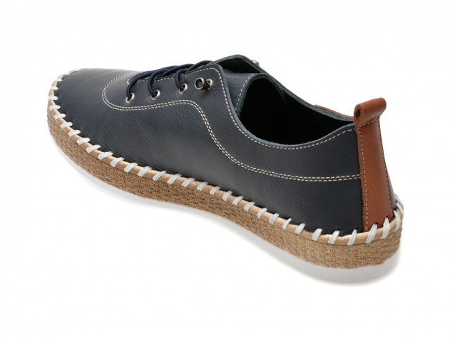 Pantofi casual GRYXX bleumarin, EV30106, din piele naturala