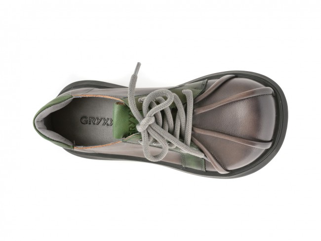 Pantofi casual GRYXX gri, 67675, din piele naturala