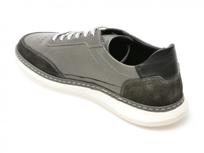 Pantofi casual GRYXX gri, KL2410, din piele naturala