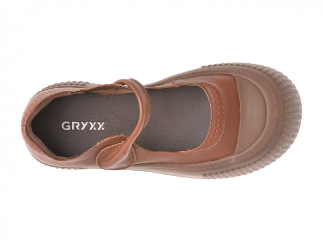 Pantofi casual GRYXX maro, 2091, din piele naturala