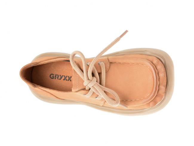 Pantofi casual GRYXX maro, 33787, din piele naturala