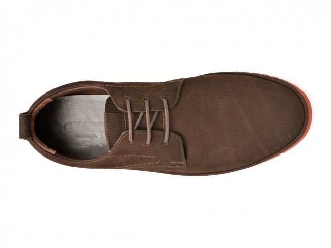 Pantofi casual GRYXX maro, M6461, din nabuc