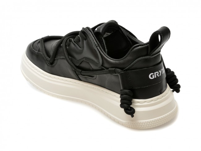Pantofi casual GRYXX negri, 13, din piele naturala