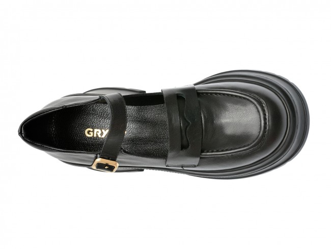Pantofi casual GRYXX negri, 215726, din piele naturala