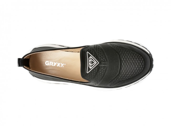 Pantofi casual GRYXX negri, 251284, din piele naturala