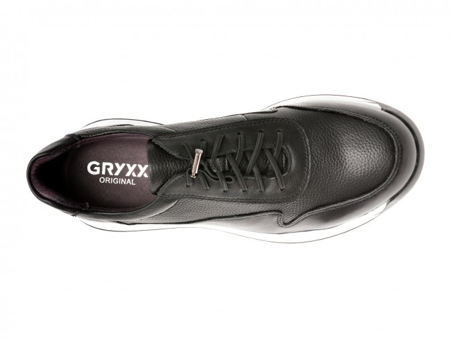 Pantofi casual GRYXX negri, 323333, din piele naturala