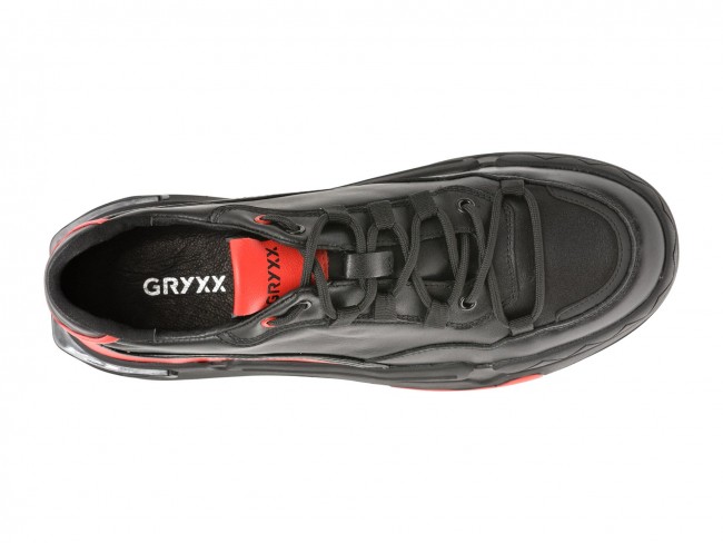 Pantofi casual GRYXX negri, 353, din piele naturala