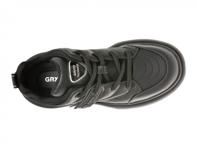 Pantofi casual GRYXX negri, 3655, din piele naturala