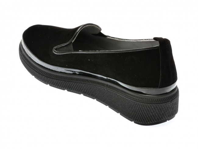 Pantofi casual GRYXX negri, 381759, din piele intoarsa