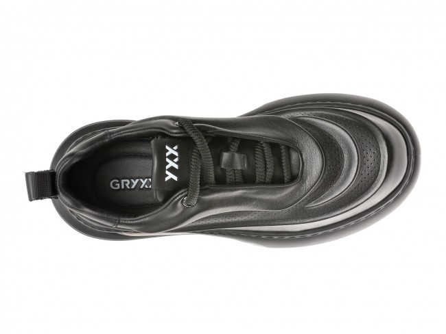 Pantofi casual GRYXX negri, 8822, din piele naturala