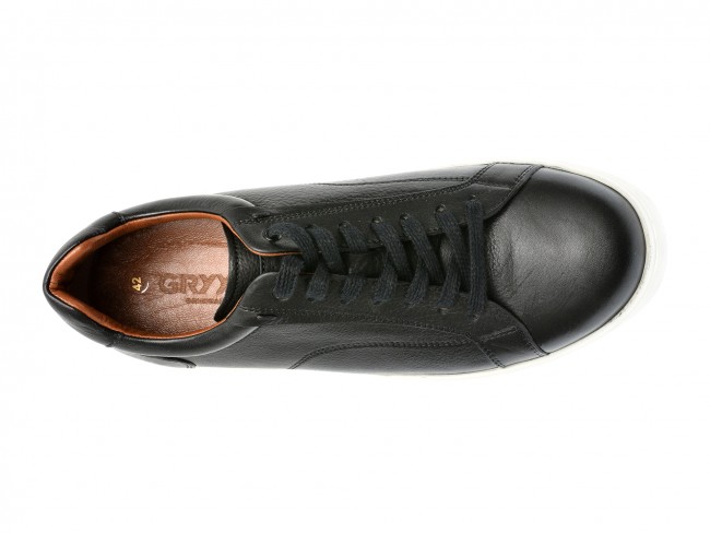 Pantofi casual GRYXX negri, 99420, din piele naturala