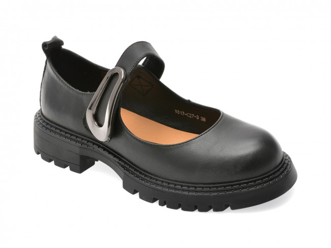 Pantofi casual GRYXX negri, C27, din piele naturala