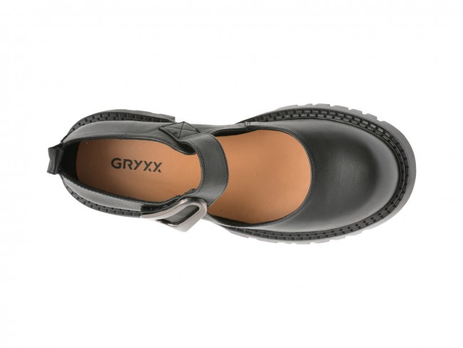 Pantofi casual GRYXX negri, C27, din piele naturala