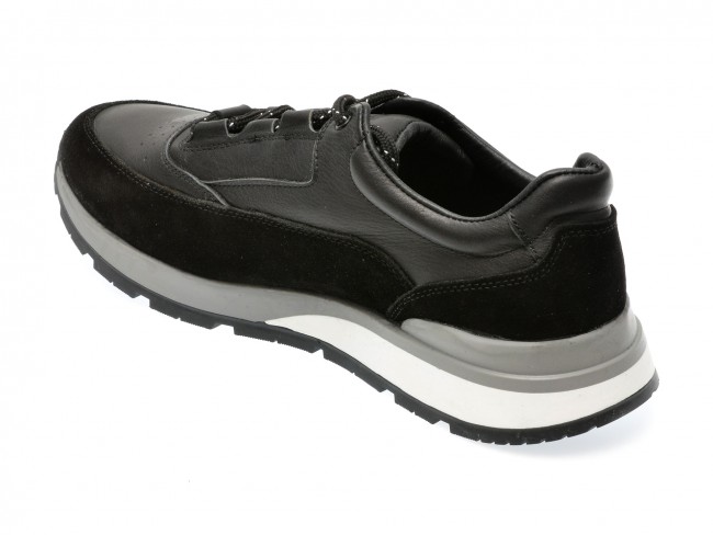 Pantofi casual GRYXX negri, KL2400, din piele naturala