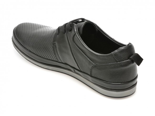Pantofi casual GRYXX negri, M68191, din piele naturala