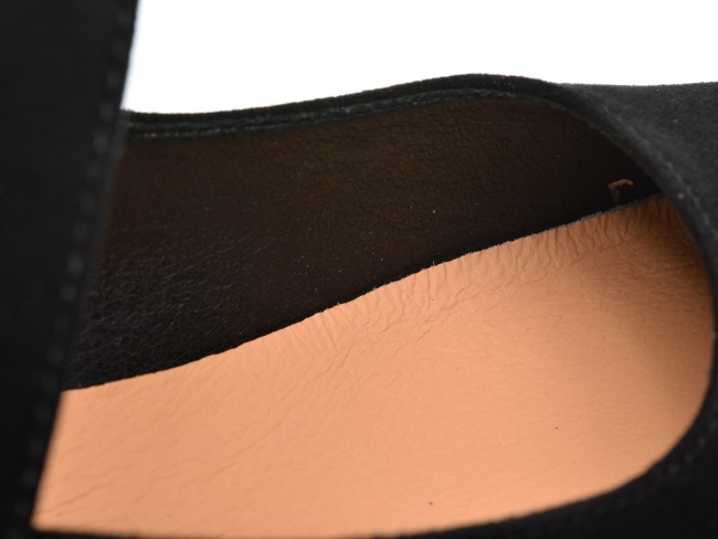 Pantofi casual GRYXX negri, V114D18, din piele intoarsa