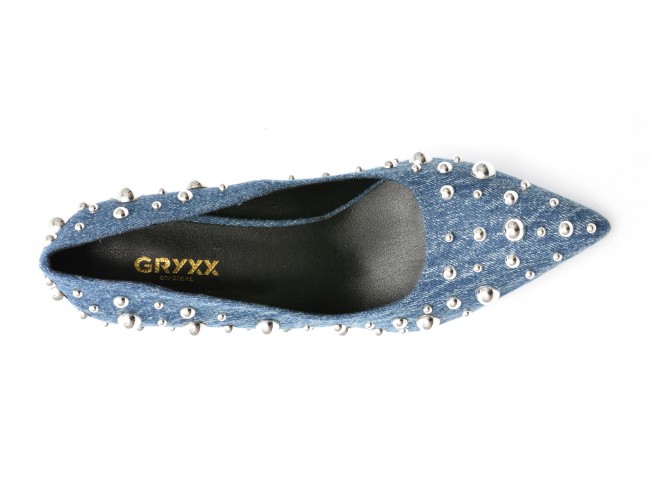 Pantofi GRYXX albastri, 7853, din material textil