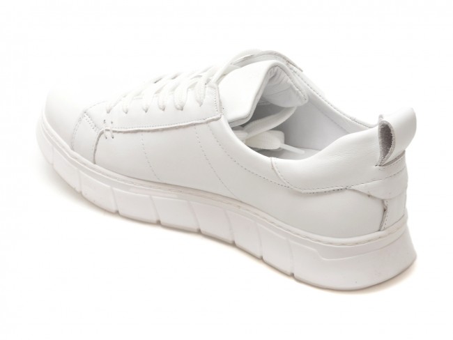 Pantofi GRYXX albi, 22104, din piele naturala