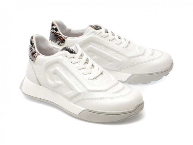 Pantofi GRYXX albi, 362025, din piele naturala