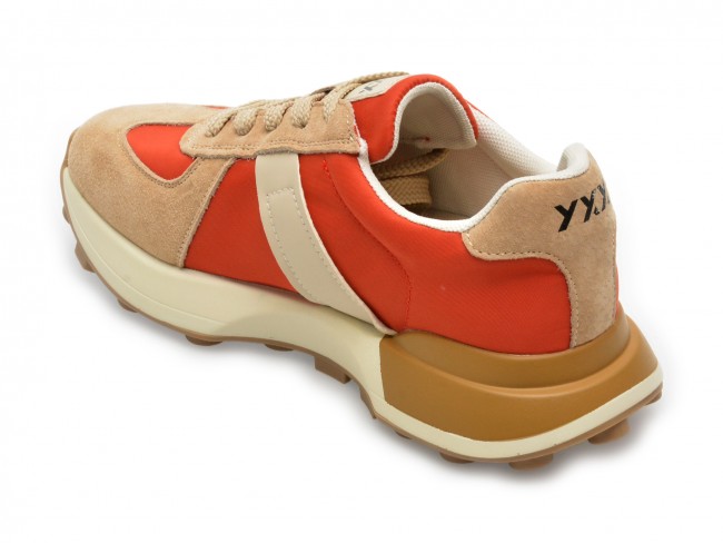 Pantofi GRYXX bej, GD302, din material textil