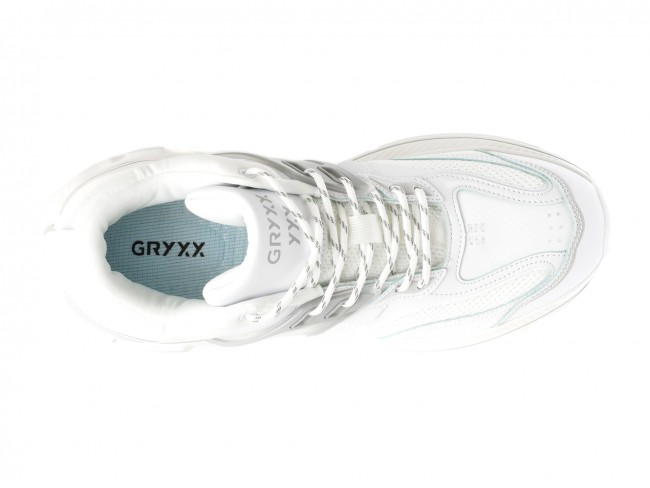 Pantofi sport GRYXX albi, 1681, din piele ecologica