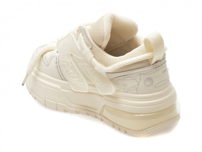 Pantofi sport GRYXX albi, 2823, din piele naturala