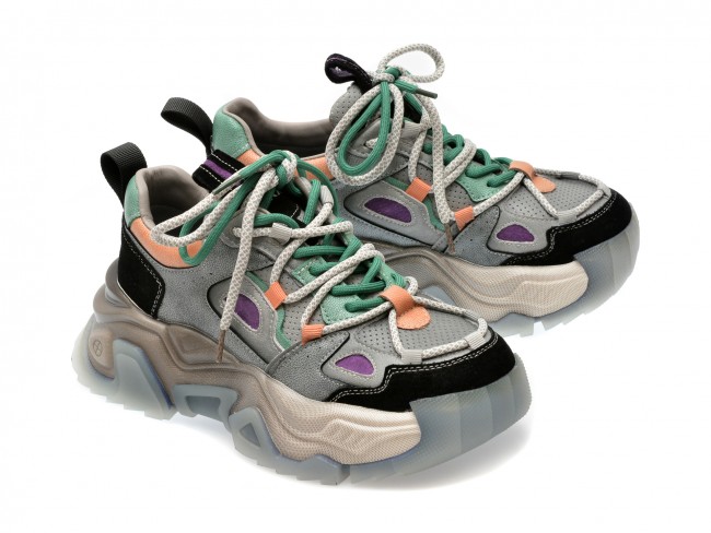 Pantofi sport GRYXX multicolor, 6968, din piele naturala