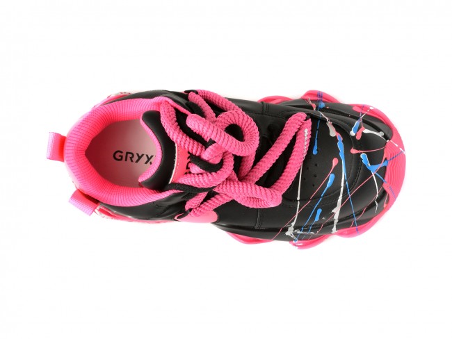 Pantofi sport GRYXX negri, 33221, din piele naturala