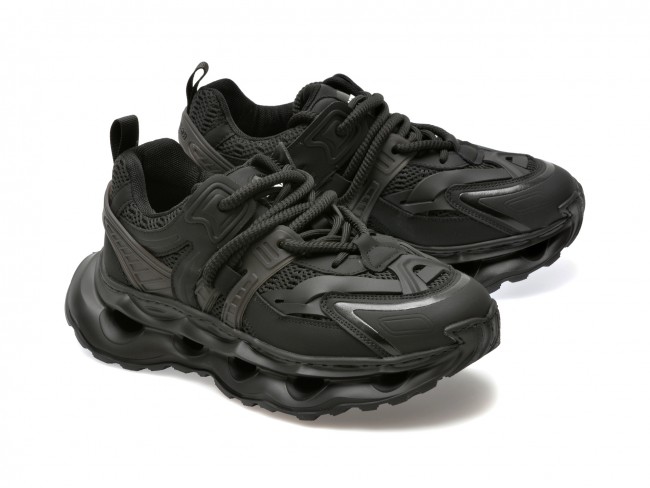 Pantofi sport GRYXX negri, 68010, din piele ecologica