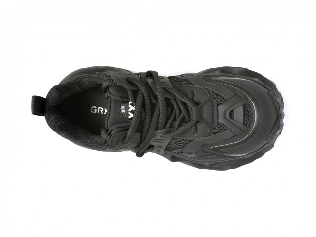 Pantofi sport GRYXX negri, 68010, din piele ecologica