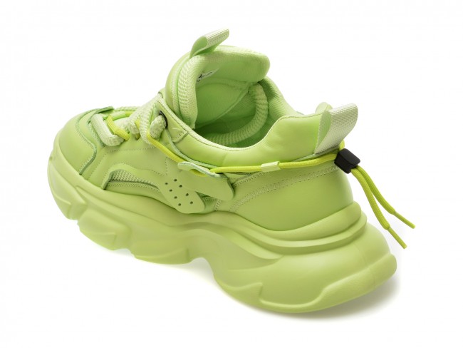 Pantofi sport GRYXX verzi, 66001, din piele naturala