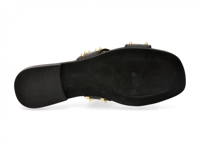 Papuci casual GRYXX negri, 231360, din piele naturala