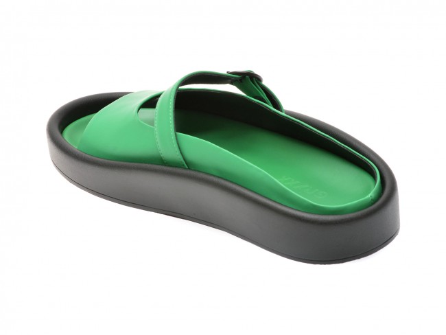 Papuci casual GRYXX verzi, 30180, din piele naturala