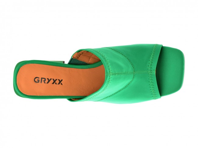 Papuci casual GRYXX verzi, 3033501, din material textil