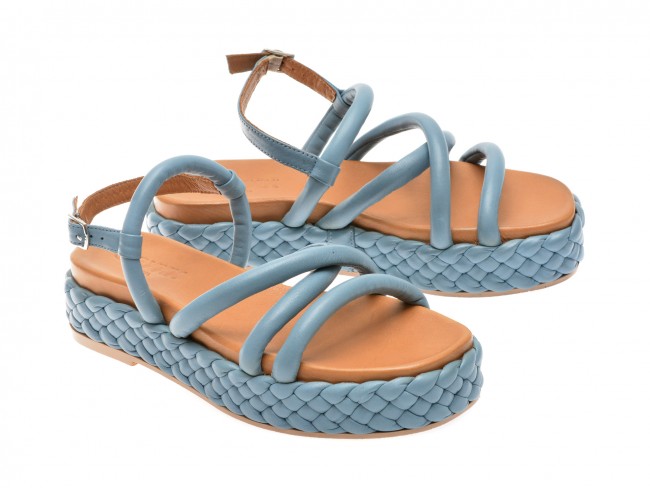 Sandale casual GRYXX albastre, 5363058, din piele naturala