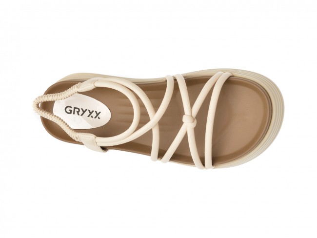 Sandale casual GRYXX bej, 9609, din piele ecologica
