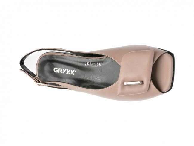 Sandale casual GRYXX gri, 206956, din piele naturala