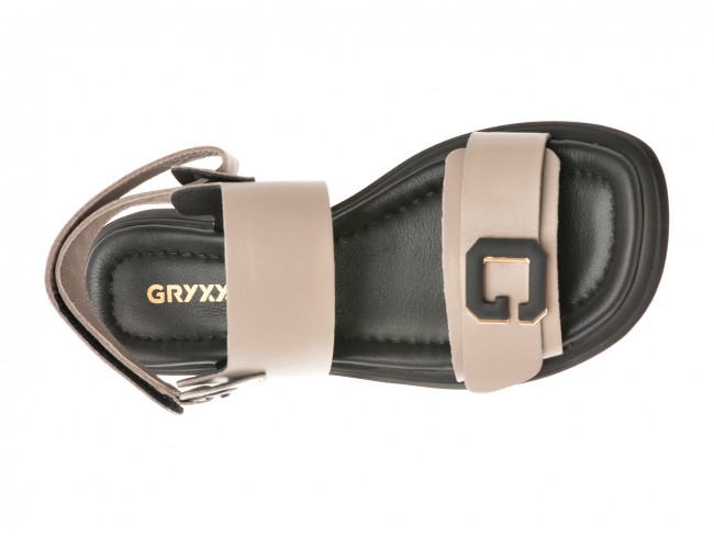Sandale casual GRYXX gri, 321017, din piele naturala