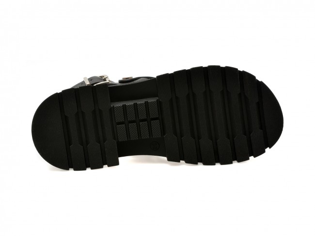 Sandale casual GRYXX negre, 049SC76, din piele naturala