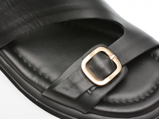 Sandale casual GRYXX negre, 1581019, din piele naturala