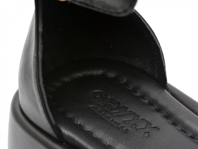 Sandale casual GRYXX negre, 191749, din piele naturala